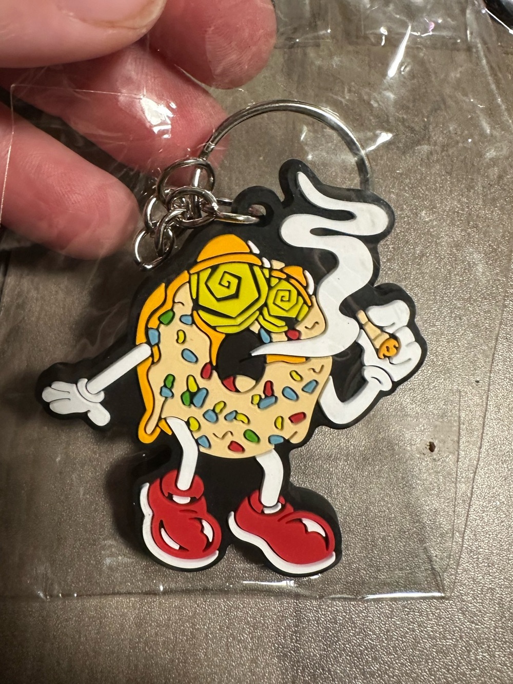 Smoking Donut Keychains Brand New x 10